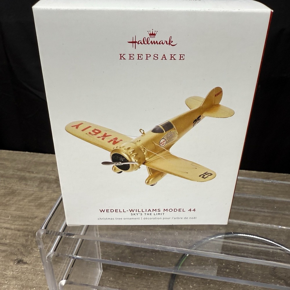 2019 Hallmark Keepsake Ornament Sky's The Limit #23 Wedell-Williams Model 44 NEW